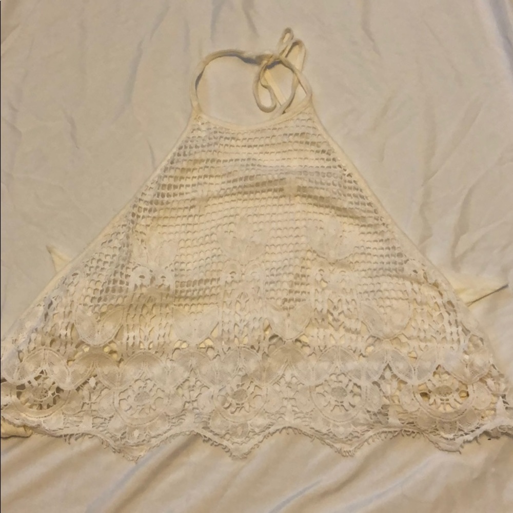 express cream crop top
